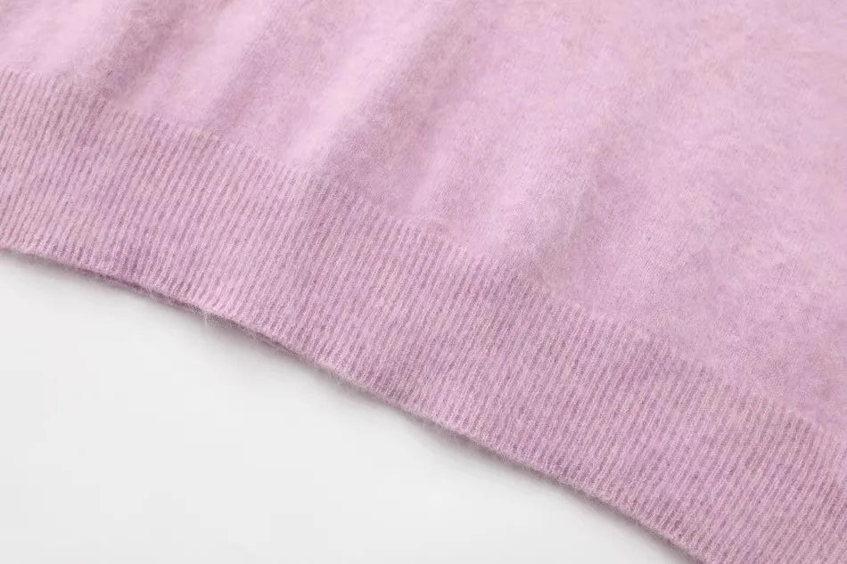 Annette Cashmere Sweater & Scarf Set, White