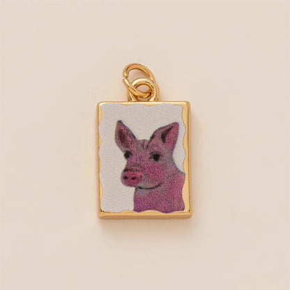 Pendant, New Love Animal Series Pendant Sweet and Simple Style Necklace Gold Plated Color Preserved