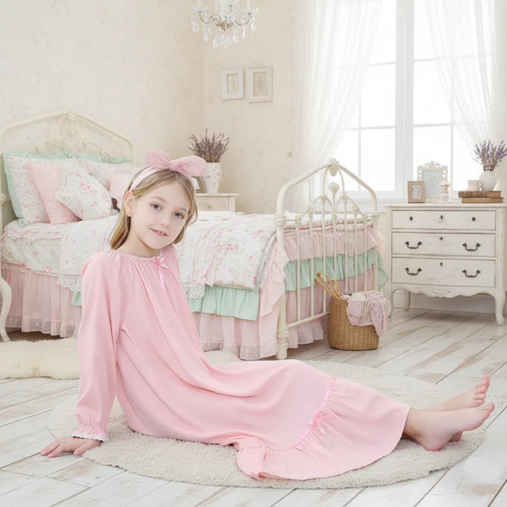 Mother & Daughter Matching Cotton Nightgown Set | Victorian Heirloom Sleepwear by Modestly Yours