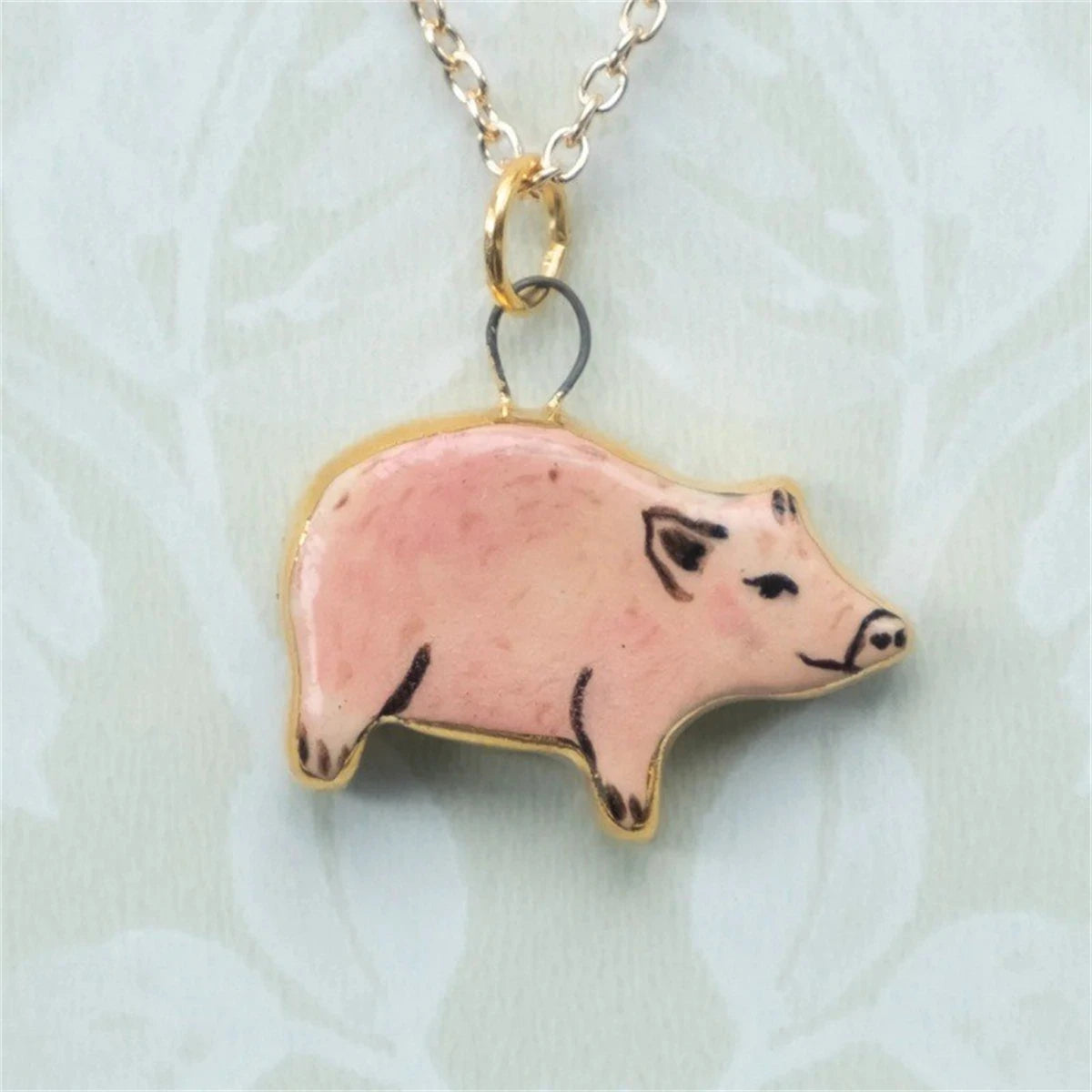 Pendant, New Love Animal Series Pendant Sweet and Simple Style Necklace Gold Plated Color Preserved