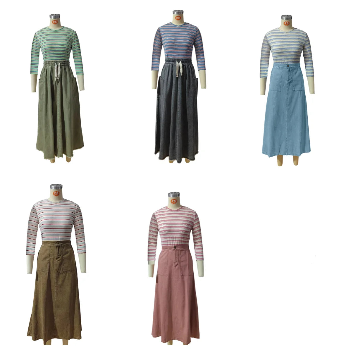 Pastel Pretty Skirt & Tee Set, Modestly Yours