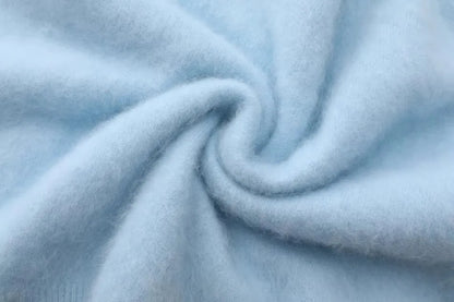 Annette Cashmere Sweater & Scarf Set, Purple