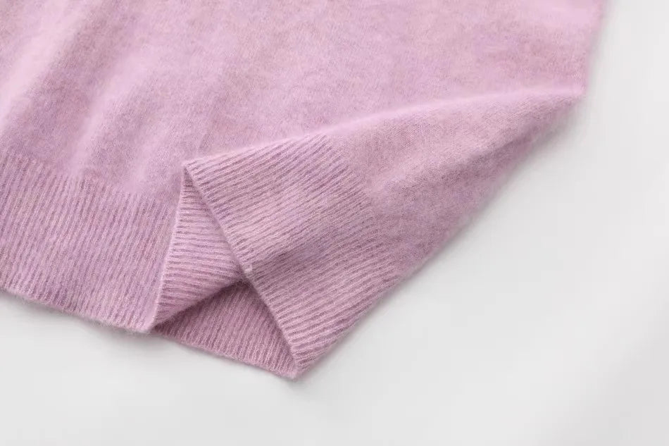 Annette Cashmere Sweater & Scarf Set, White