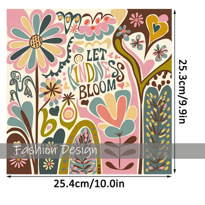 Let Kindness Bloom Floral Decal Decor