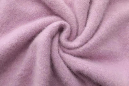 Annette Cashmere Sweater & Scarf Set, Purple