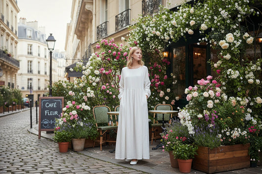 The Charlotte Dress, Jersey Cotton Pocket Maxi