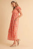 Victoria Puff Sleeve Midi Dress