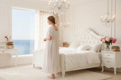 Victorian Chic 100% Cotton Sleepwear, Half or Long Sleeve