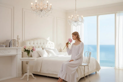 Victorian Chic 100% Cotton Sleepwear, Half or Long Sleeve