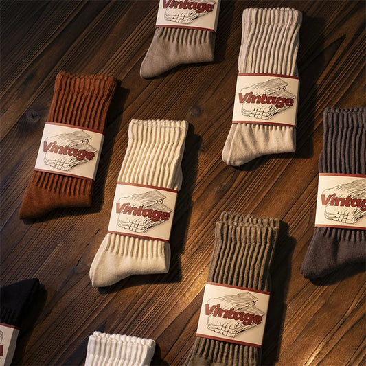 Vintage Knitted Casual Socks