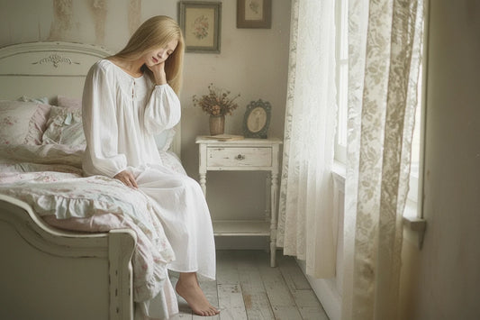 Winter Bloom Nightgown - Pure Cotton