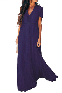 Blue Blue Fill Your Heart Lace Maxi Dress-18