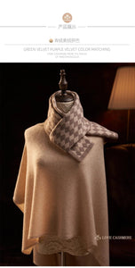 Modestly Yours Checkered Cashmere Argyle Knitted Scarf