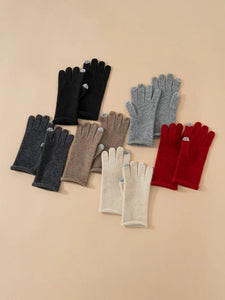 Modestly Yours Classic Touchscreen 100% Cashmere Autumn Winter Thermal Gloves