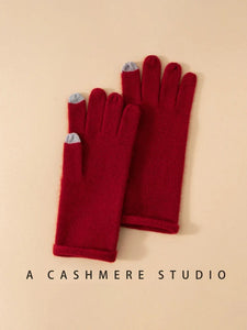 Modestly Yours Classic Touchscreen 100% Cashmere Autumn Winter Thermal Gloves