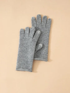 Modestly Yours Mid Grey Classic Touchscreen 100% Cashmere Autumn Winter Thermal Gloves