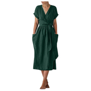 Modestly Yours green / L / United States Diana V-Neck Summer Dream Dress