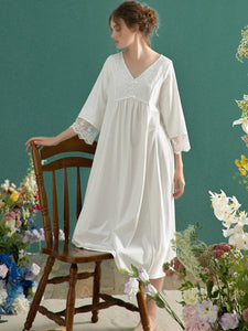 Modestly Yours White / S Elegant Arabella Sleepwear, White or Pink