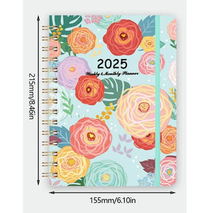 Modestly Yours Peony Planner Floral 2025 Journal Planner