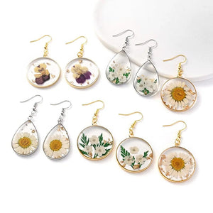 Modestly Yours Floral Pendant Drop Earring