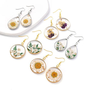 Modestly Yours Floral Pendant Drop Earring