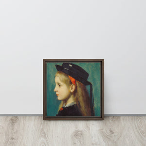Jean-Jacques Henner, Alsatian Girl, Framed canvas