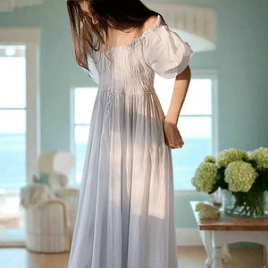 Modestly Yours French Venecia Blue Nightdress, S-XL