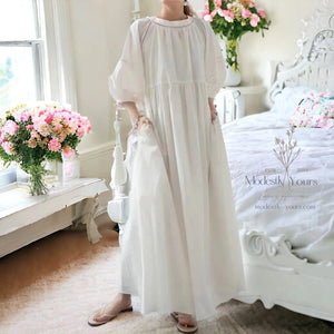 Modestly Yours White / One Size Gwyneth Dress