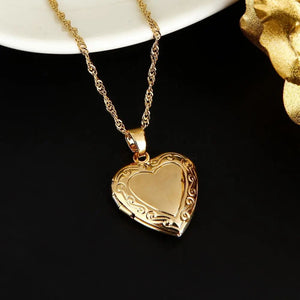 Modestly Yours Gold-color Heart Locket