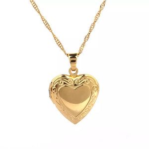 Modestly Yours Gold-color Heart Locket