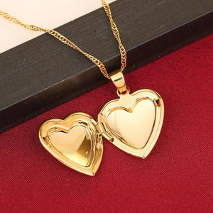 Modestly Yours Gold-color Heart Locket