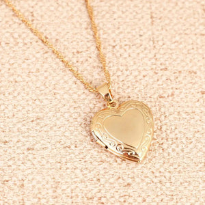 Modestly Yours Gold-color Heart Locket