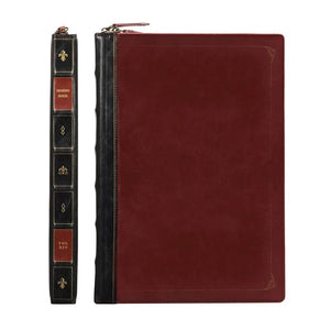 Modestly Yours Historical Book-Look, Leather Laptop/MacBook Sleeve