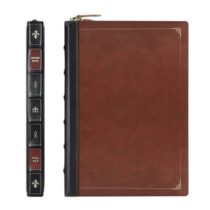 Modestly Yours Brown / Mac Pro 16 - A2141 Historical Book-Look, Leather Laptop/MacBook Sleeve