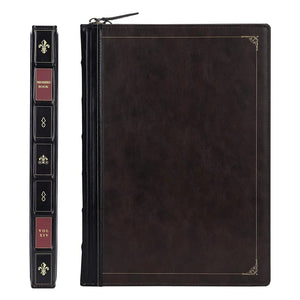 Modestly Yours Coffee / Mac 2019 Pro 13 - A2159 Historical Book-Look, Leather Laptop/MacBook Sleeve