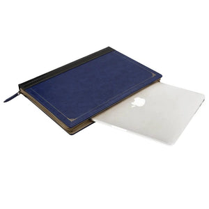 Modestly Yours Historical Book-Look, Leather Laptop/MacBook Sleeve