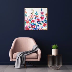 Homeroots home decor Home Decor > Wall Art Pretty Floral Garden Framed Canvas Wall Art