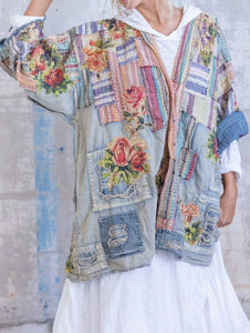 Avigail Designs Jacket Blue / S Bella Patchwork Quilt Women's Grannycore Jacket