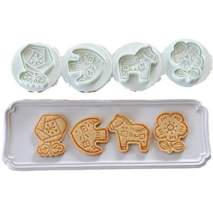 Avigail Designs Animal Crackers-4PC Set Jam-Jams Cookie Cutter Set