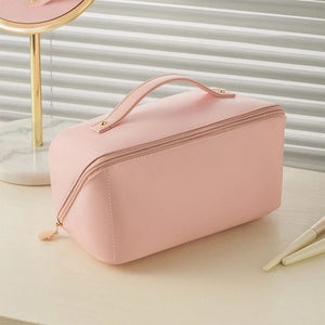 Modestly Yours Pink / White Text Personalized Cosmetic Bag