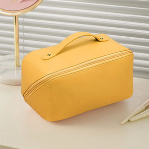 Modestly Yours Yellow / White Text Personalized Cosmetic Bag