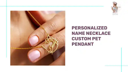 Personalized Name Necklace Custom Pet Pendant by@Outfy