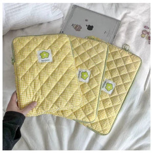 Modestly Yours Quilted Yellow / Fits 9.7 or 10.5 or 11 inch Quilted Laptop Bag