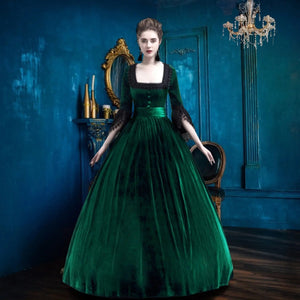 Modestly Yours Velvet Green / Canada / S Renaissance Court Dress