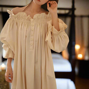 Avigail Designs Royal Apricot, Off the Shoulder Night Dress