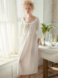 Modestly Yours sleepwear White / S New! Lady Genevieve Belle Sleeve