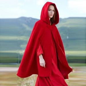 Modestly Yours Short-RED / S Tamaria Hooded Cloak, Long or Short