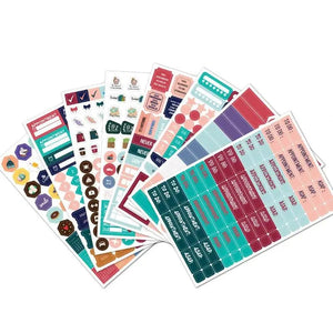 Modestly Yours 497pcs 8 sheets The Ultimate Planner Sticker Pack - 497pcs /8sheets Planner Stickers Monthly Calendar