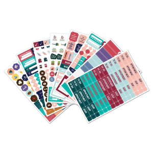 Modestly Yours 497pcs 8 sheets The Ultimate Planner Sticker Pack - 497pcs /8sheets Planner Stickers Monthly Calendar