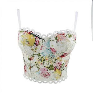 Avigail Designs top Flower Lace / XL - 40 Pastoral Floral Corset